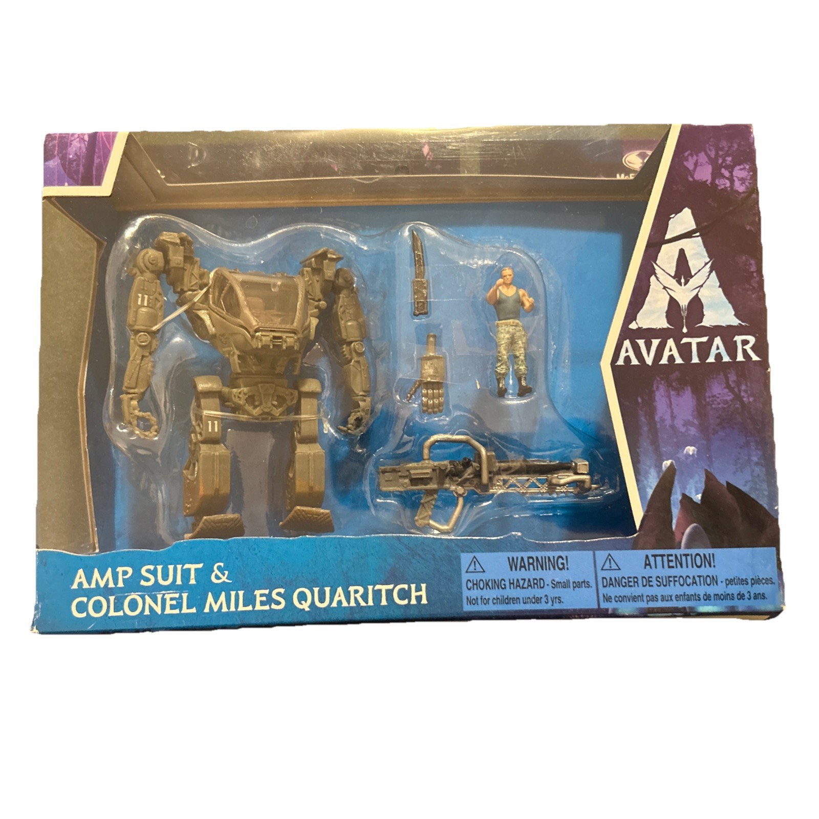 McFarlane Avatar AMP Suit & Colonel Miles Quaritch Figure Set World Pandora