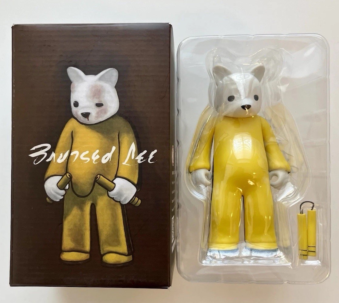 Signed VTSS Bruised Lee Luke Chueh OG Yellow Edition Bruce Lee Toy Figure