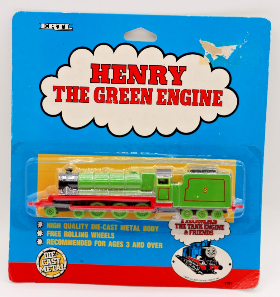 ERTL Henry the Green Engine Diecast 1989 #1191 Thomas the Tank Engine & Friends