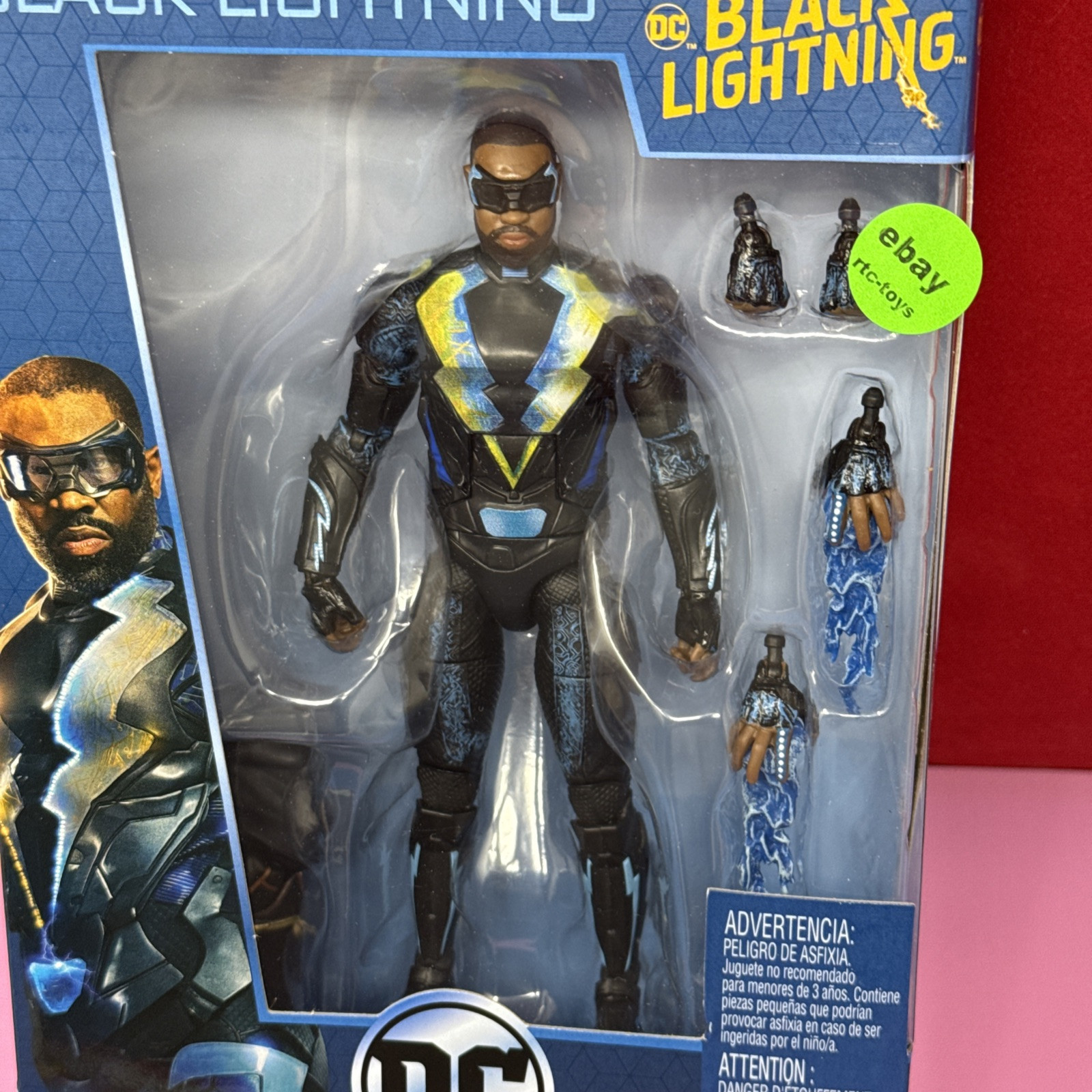 Mattel DC Multiverse BLACK LIGHTNING Connect Ninja Batman 6&Prime; Action Figure GDX10