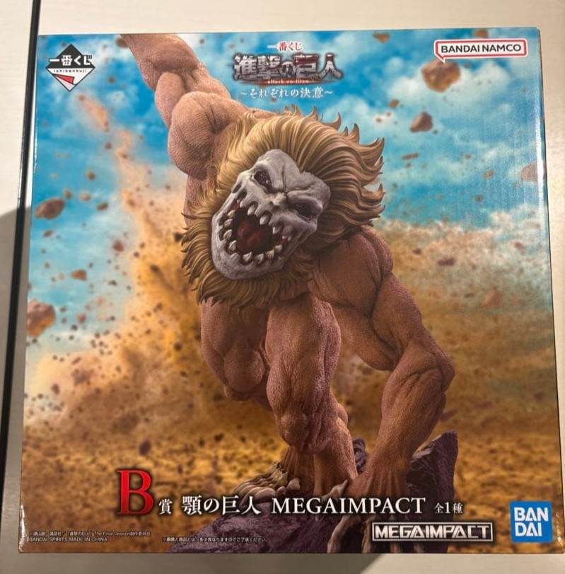Ichiban Kuji Attack on Titan Jaw Titan MEGAIMPACT Prize B Figure japan 2026