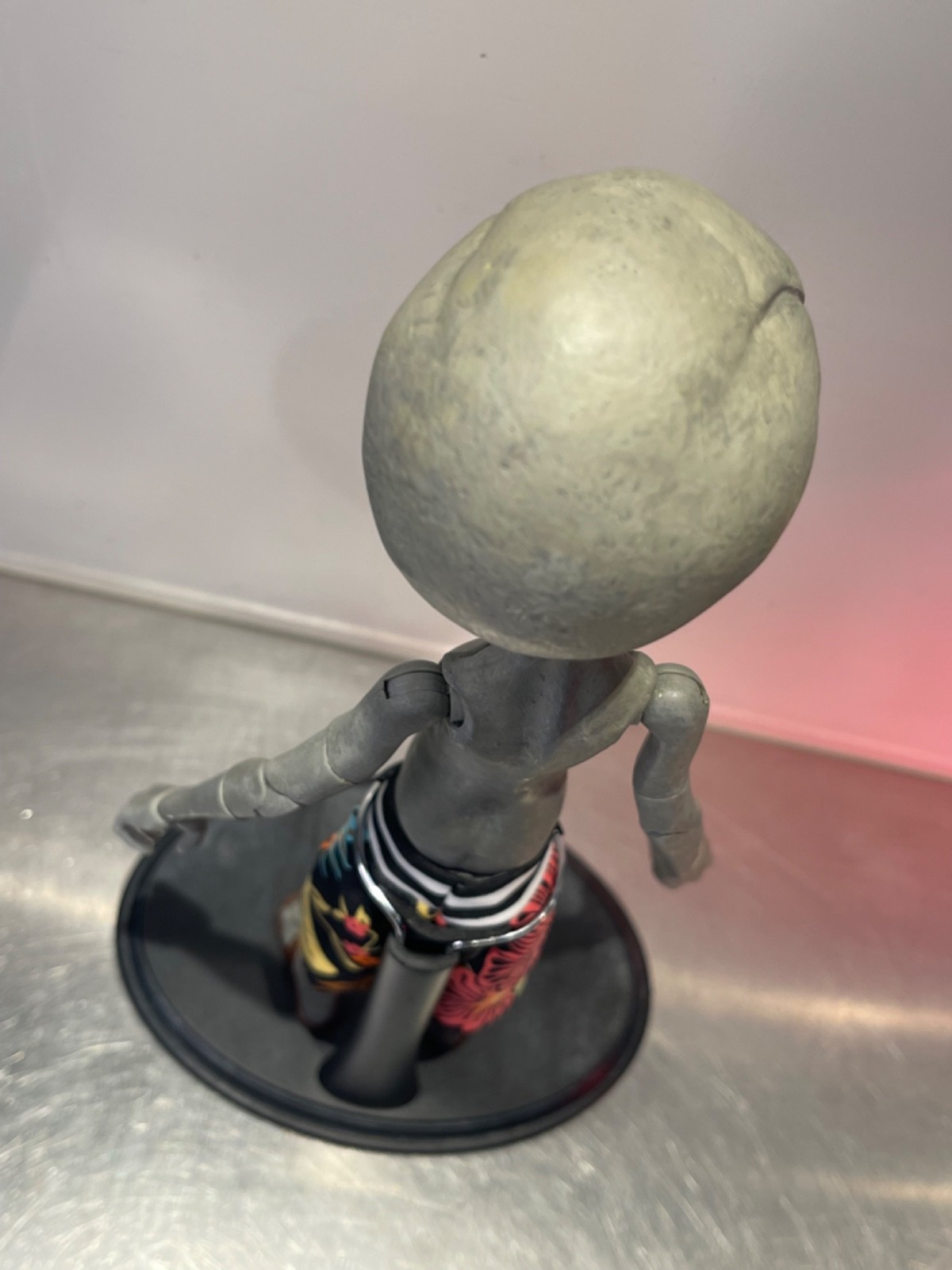 1:6 Scale Custom Grey Vacation Alien Figure 10&Prime; inch Area 51 UFO Art Statue OOAK