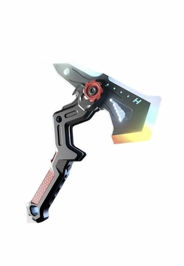 2-in-1 LED Shadow Axe Sword, Transforming, Mist Sound FX, USB Rechargeable NEW