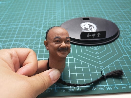 1:6 Qing Dynasty He Shen Head Sculpt For 12&Prime; Male Action Figure Doll Body Model