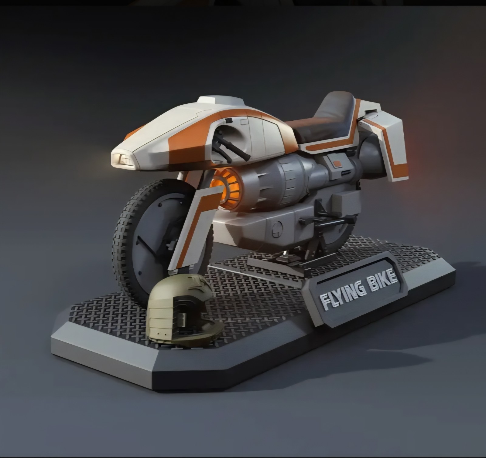 BATTLESTAR GALACTICA Colonial Flying Motorcyle 13&Prime; 1/8 Custom 3d Model Kit