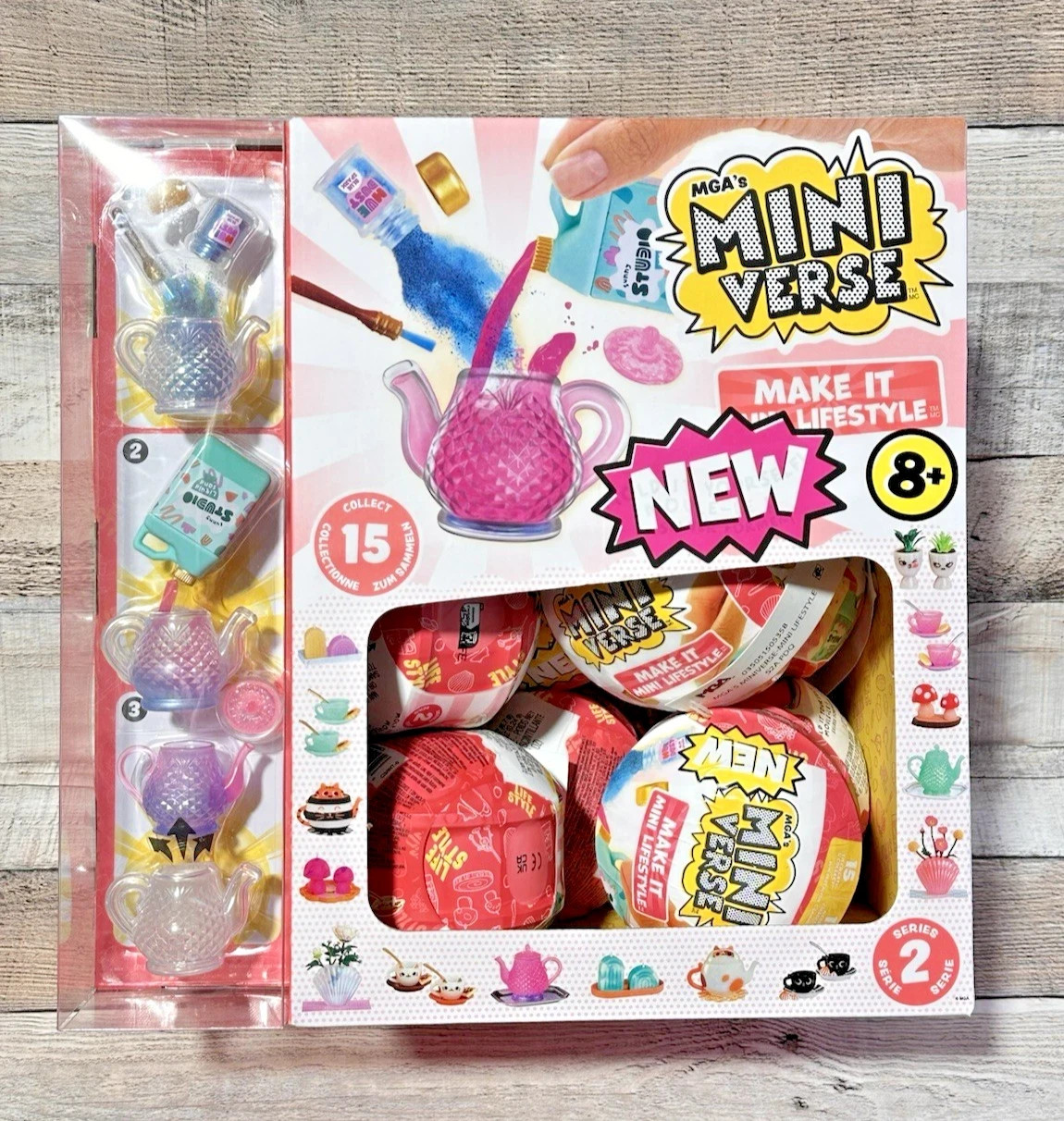 MGA Mini Verse Make It Mini Lifestyle Series 2 Rare Display Box 12 Sealed Balls