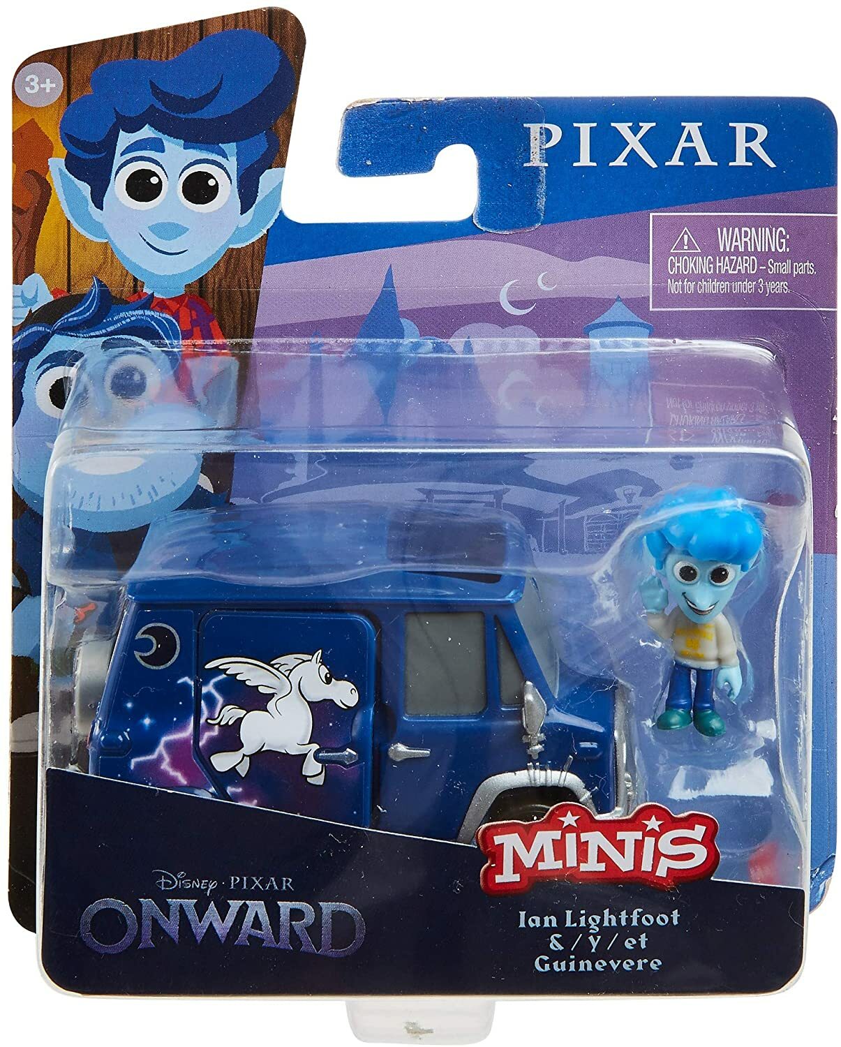 PIXAR Disney Onward Minis Ian Lightfoot Guinevere Van + Sprites Motorcycle