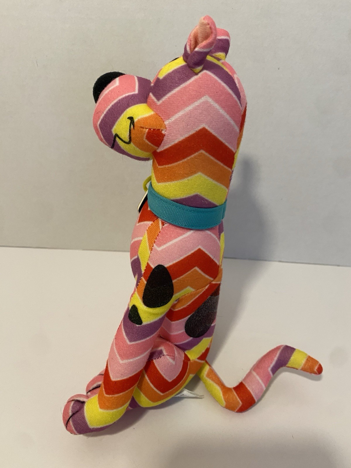 Scooby-Doo Plush Toy Factory 9” Multi-color Zig-Zag Chevron Pattern Plush