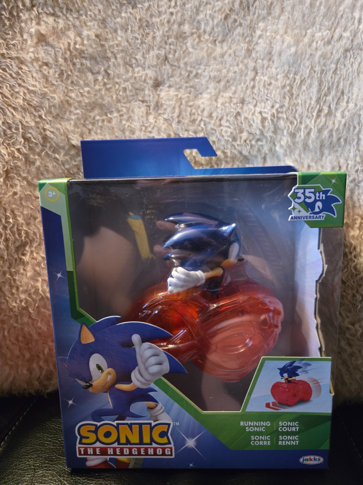 4&Prime; SONIC 35th ANNIVERSARY Running Sonic the Hedgehog Figure Jakks Pacific ✅