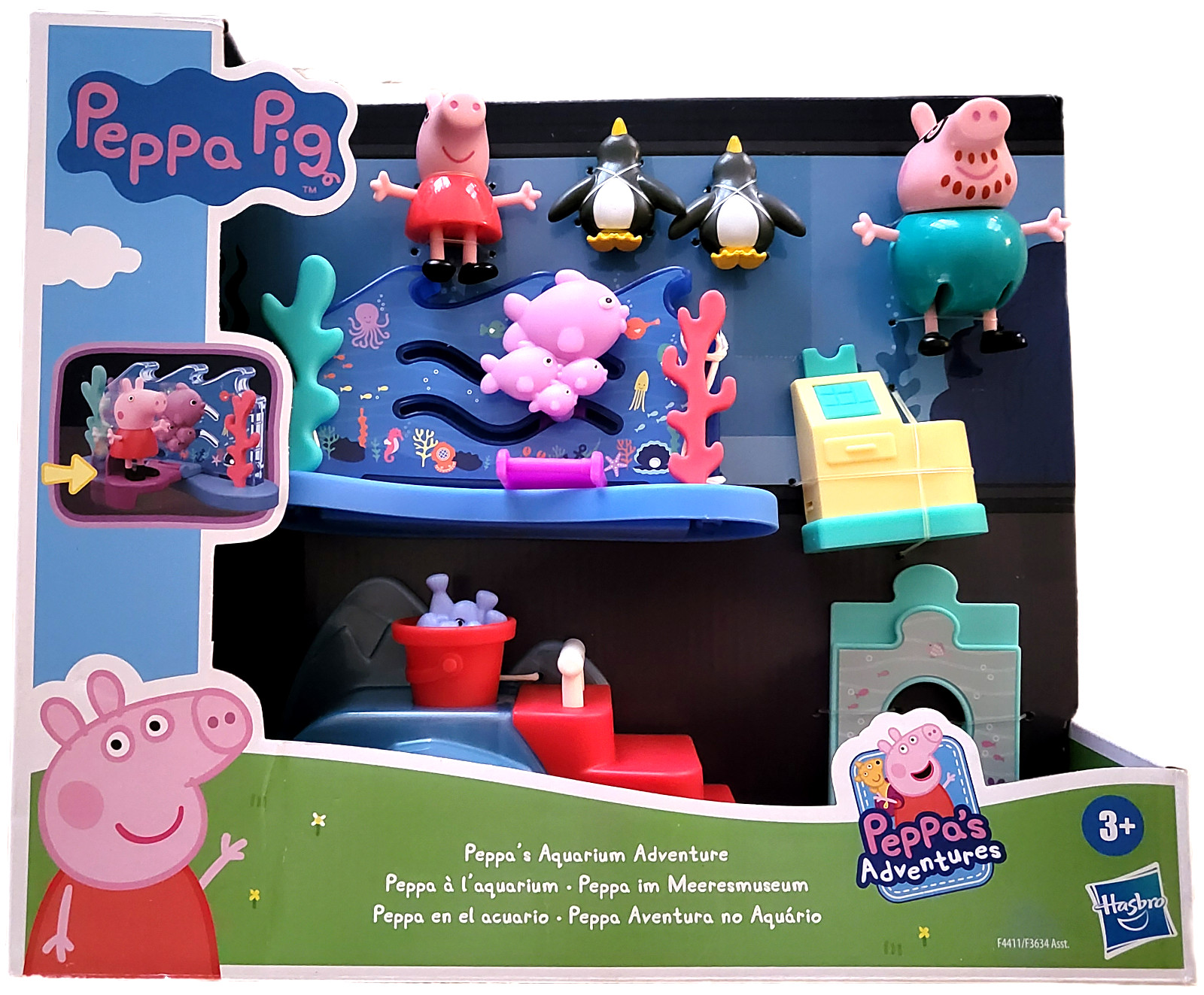 Peppa Pig Peppa Aquarium Adventure Play Set 8 Piece 3 and up