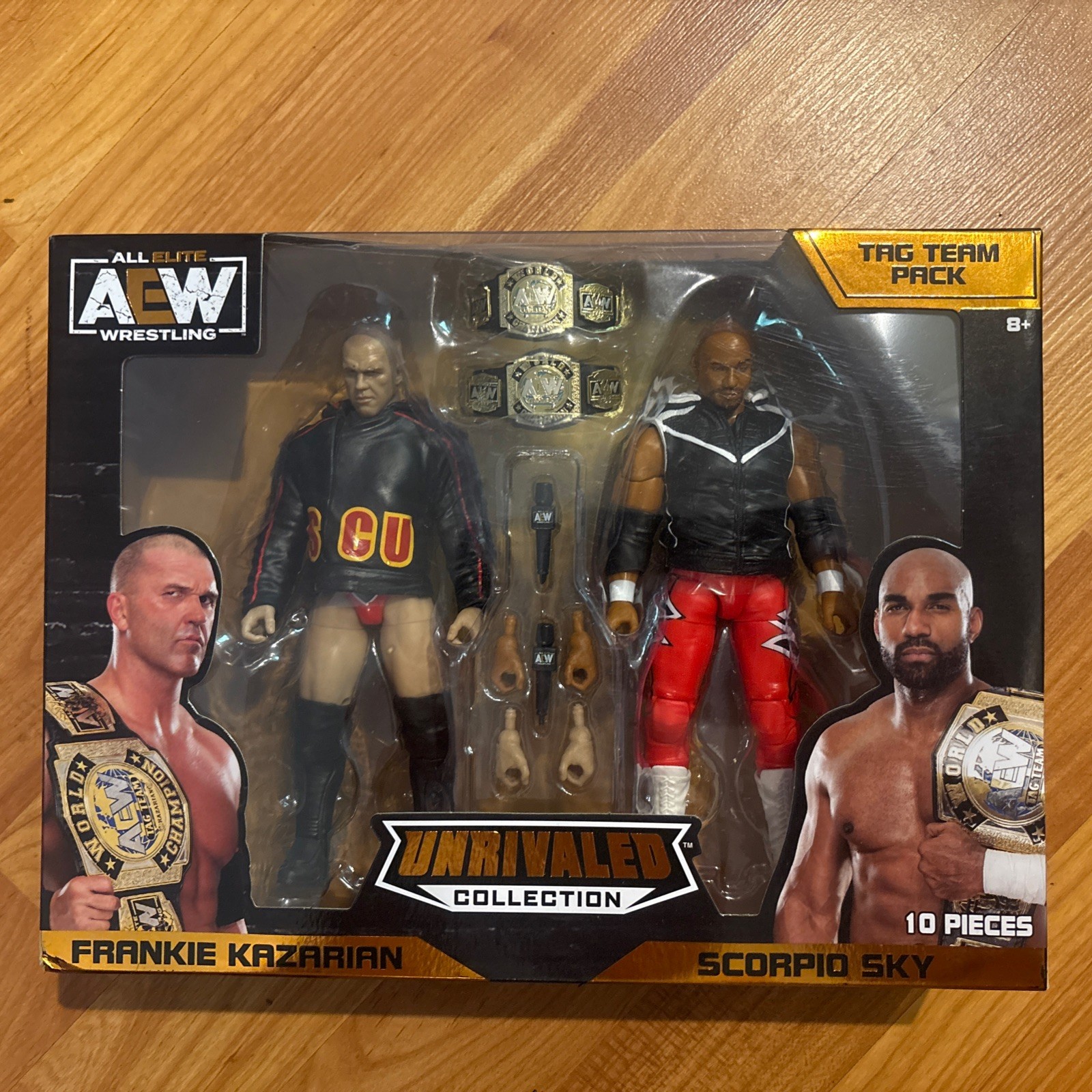 AEW Unrivaled Tag Team Pack Frankie Kazarian & Scorpio Sky SCU Amazon Exclusive