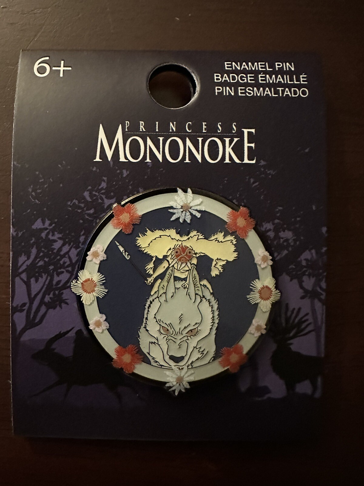 Loungefly Studio Ghibli Princess Mononoke San Stained Glass Enamel Pin