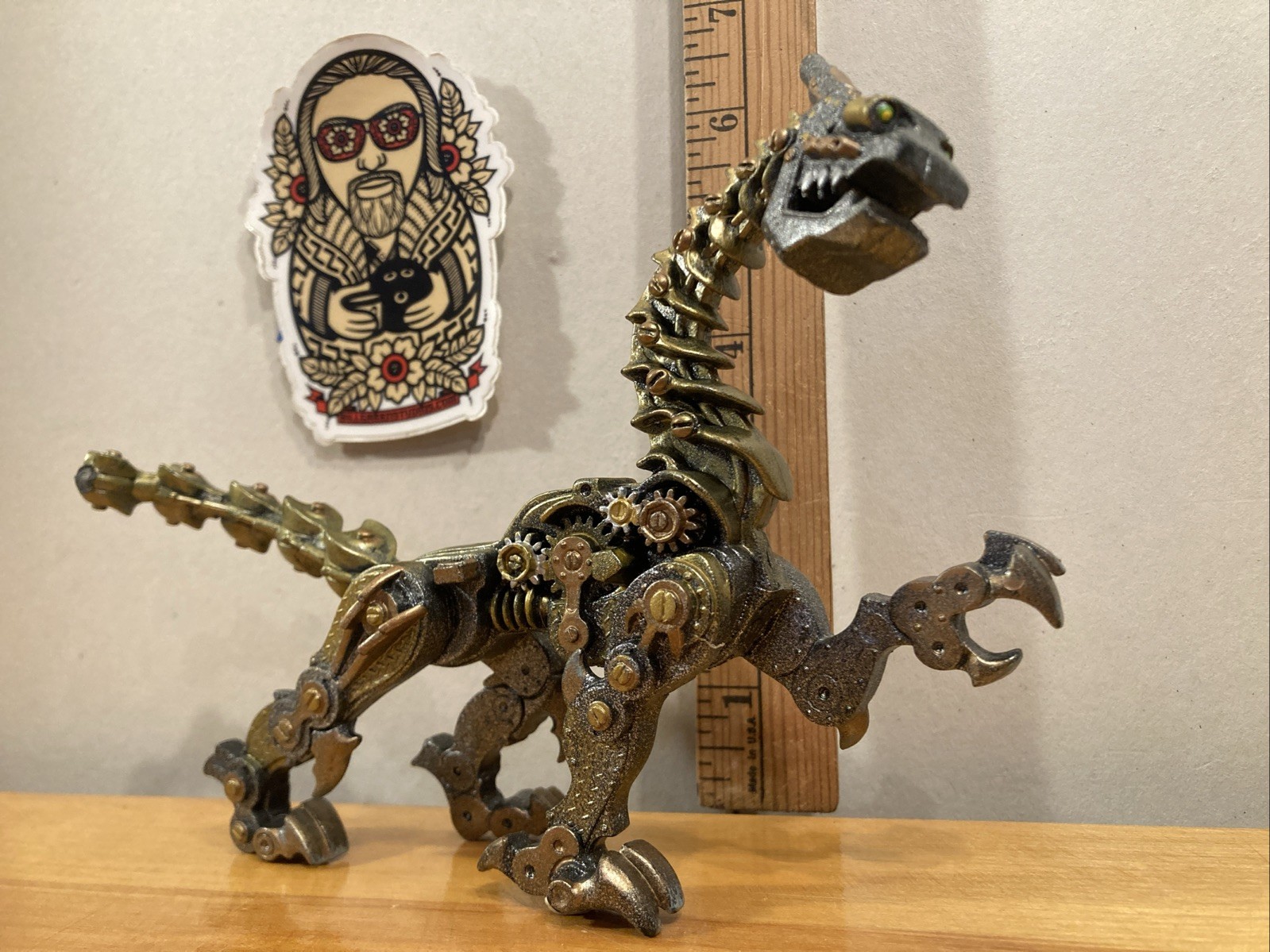 Safari LTD Steampunk Copper Clockwork Robot Dragon Figure 2019 – no tail