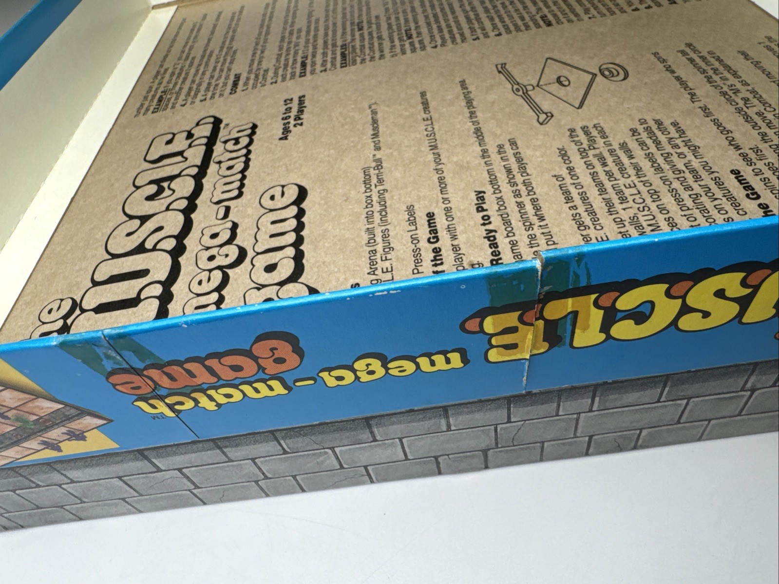 Vintage Kinnikuman M.U.S.C.L.E. Men Mega-Match Board Game Complete w/ 17 Figures