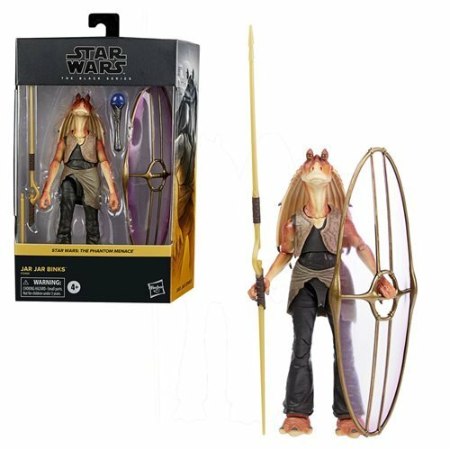 STAR WARS Phantom Menace Black Series JAR JAR BINKS Deluxe 6&Prime; Inch AF HASBRO