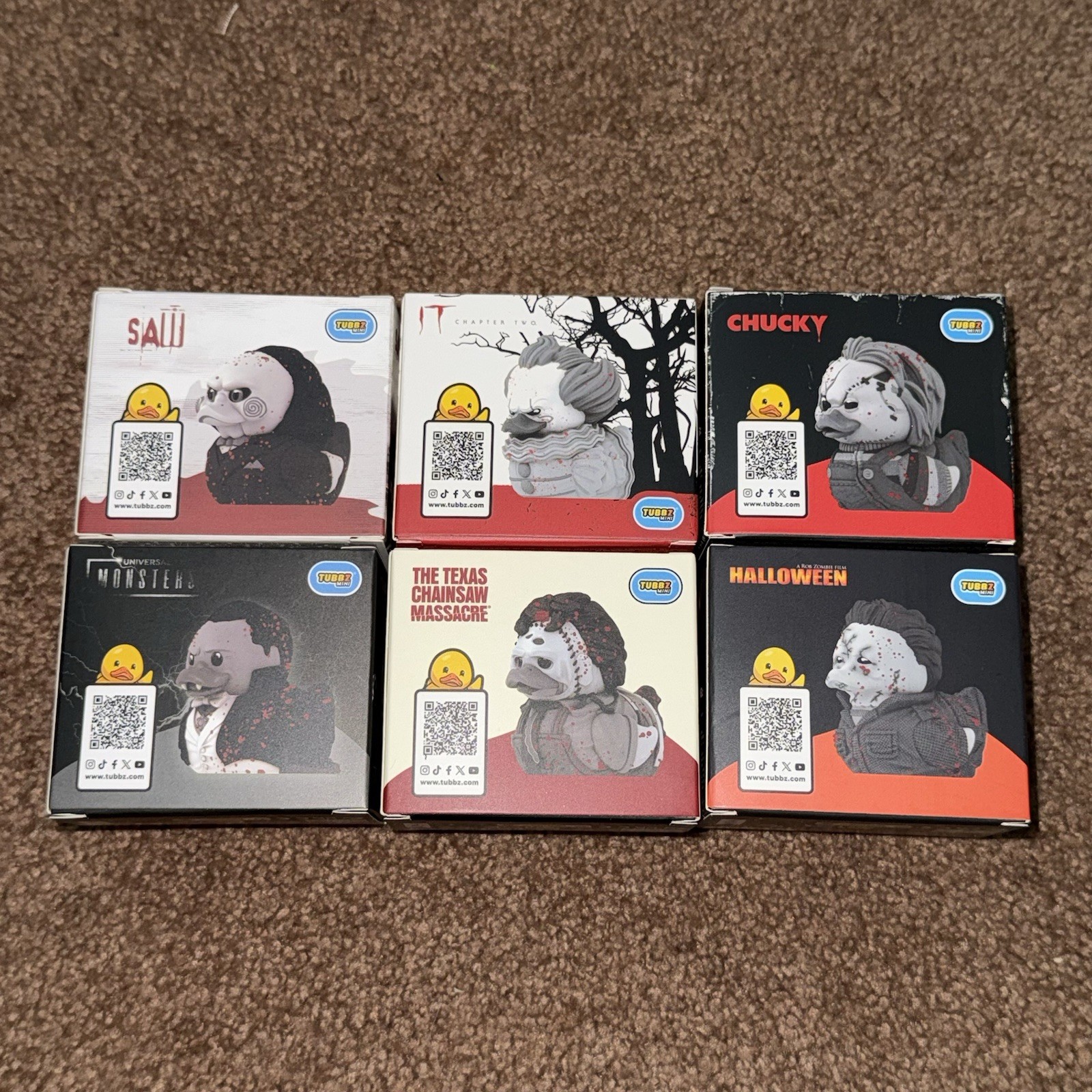 Five Below Exclusive Black & White Horror Mini Tubbz Bundle