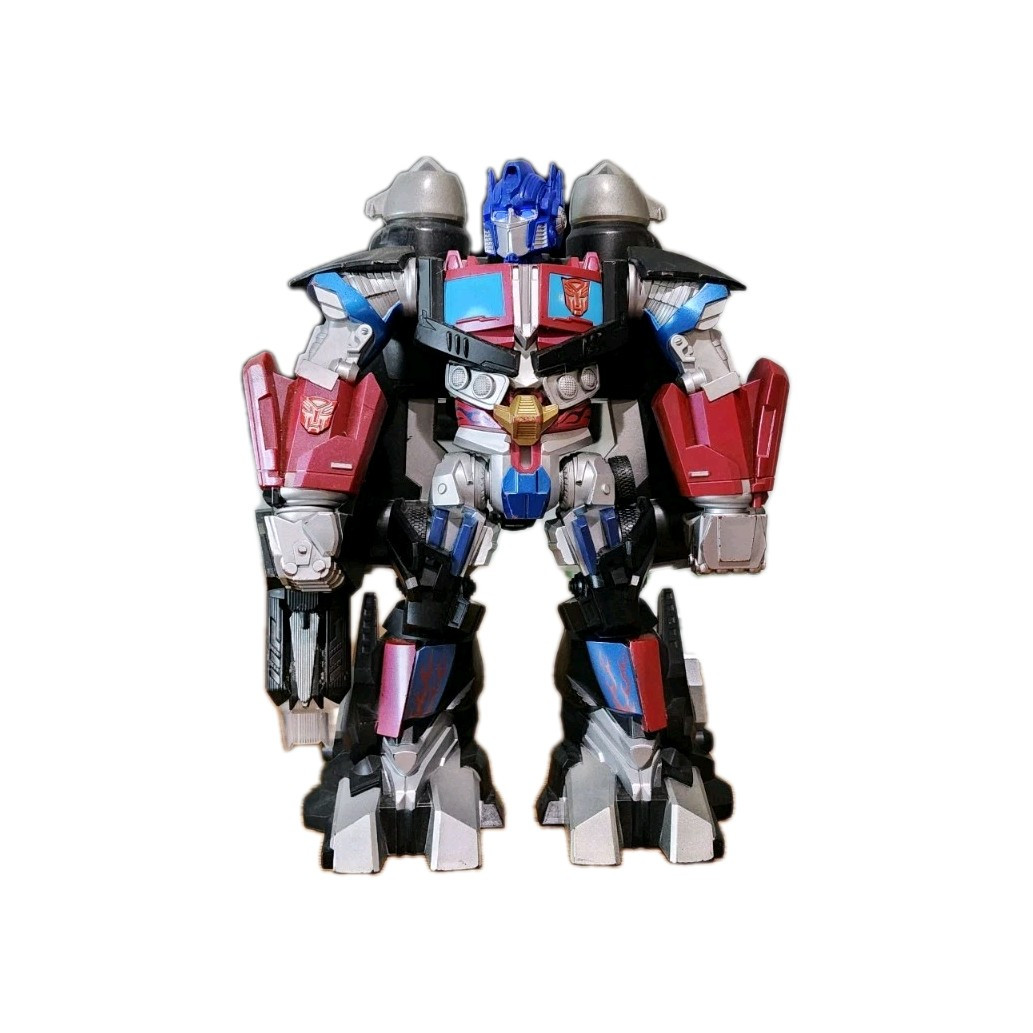 🔥2008 Hasbro Optimus Prime Mega Power Bot Transformers Light-Up Talking 12&Prime; Fig