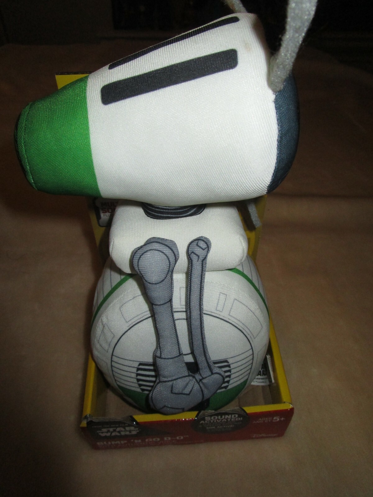 Star Wars Bump &lsquo;N Go D-O Plush 9 Inch NIB Toy Figure Ready to Roll & Make Sounds
