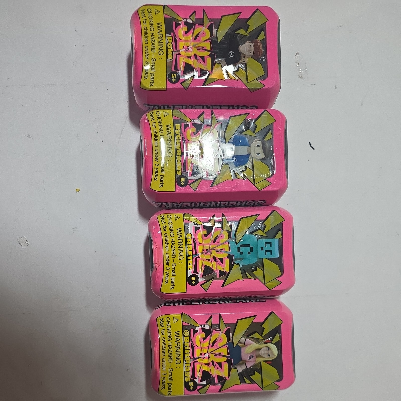 Lot of 4 SBZ Screen Brittplays, Ryguyrocky, Crafted, Poke New