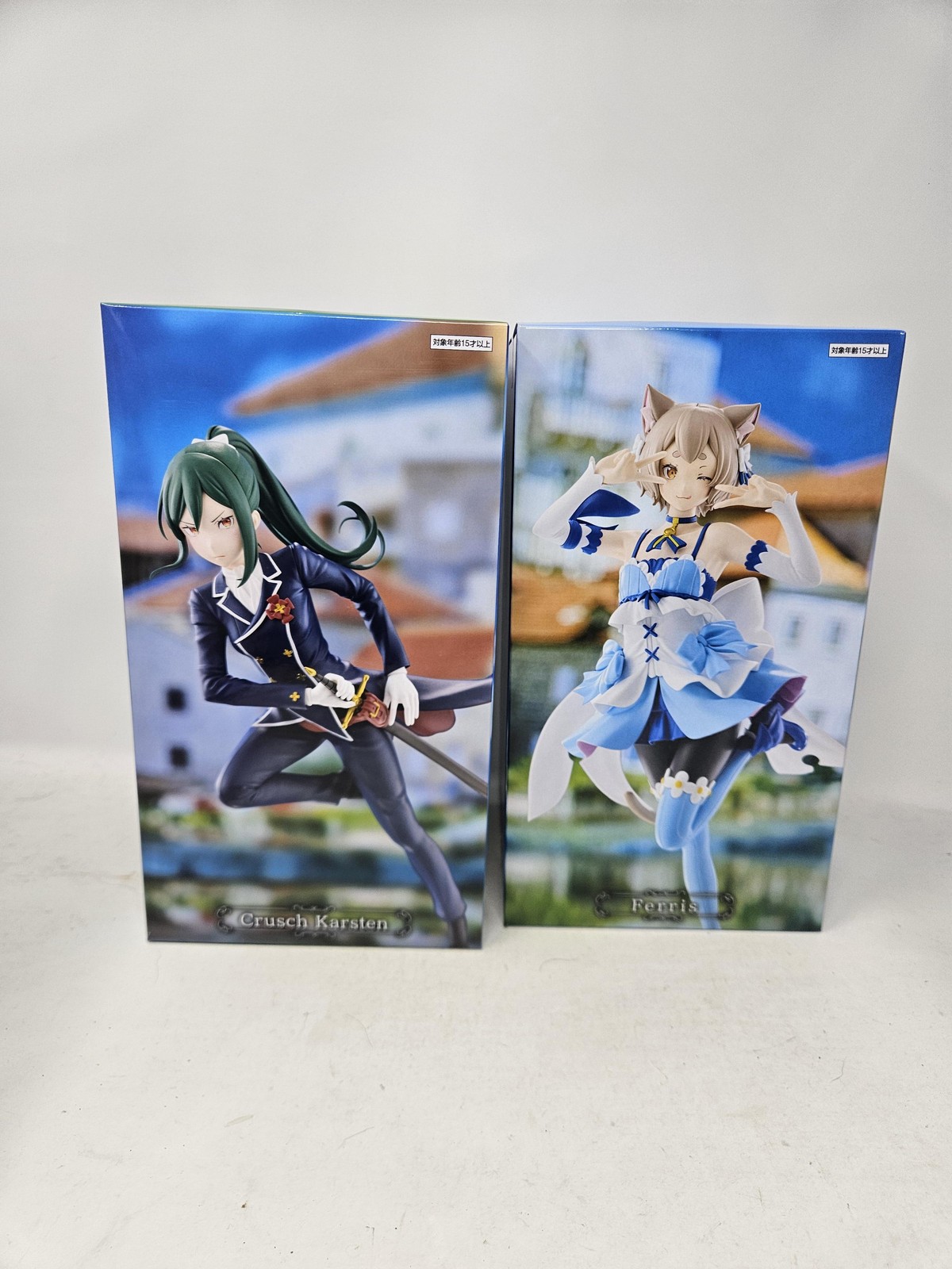 GIGO Limited Re:Zero Starting Life Crusch Karsten Ferris Figure Set Of 2 Boxed