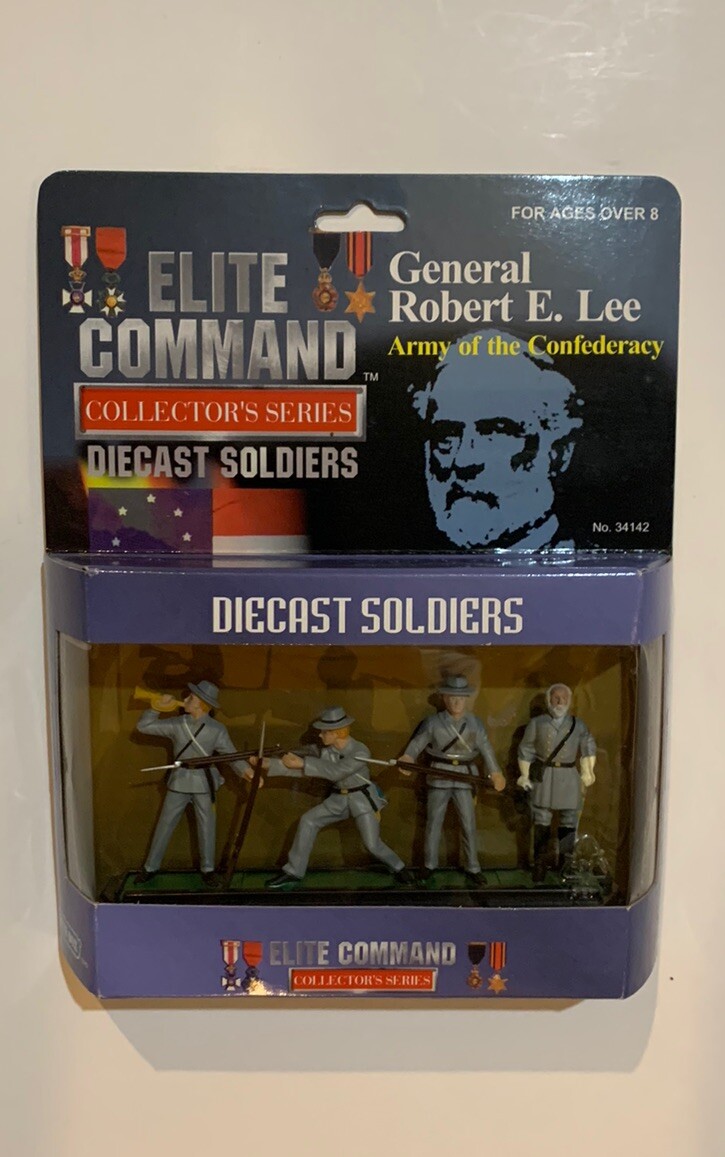 CIVIL WAR Elite Command Diecast General Grant & General Lee & Soldiers SEALED