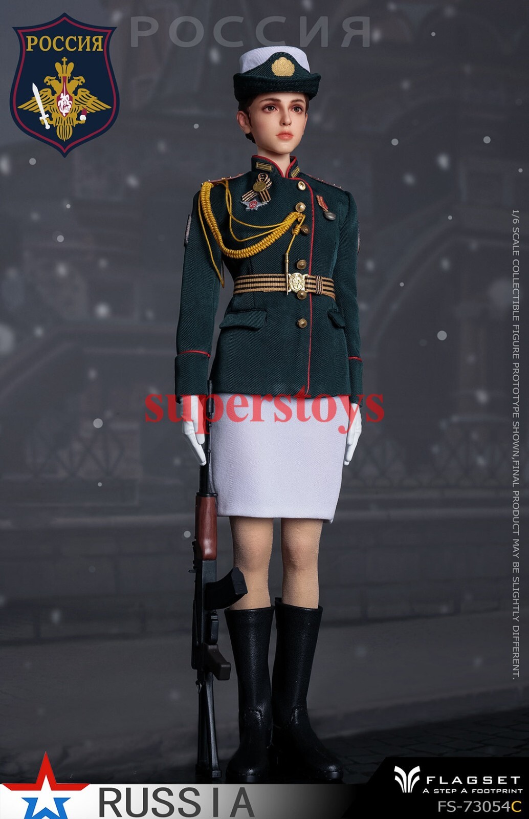 Presale FLAGSET FS73054C 1/6 Russian Air and Space Defense Forces Female Soldier