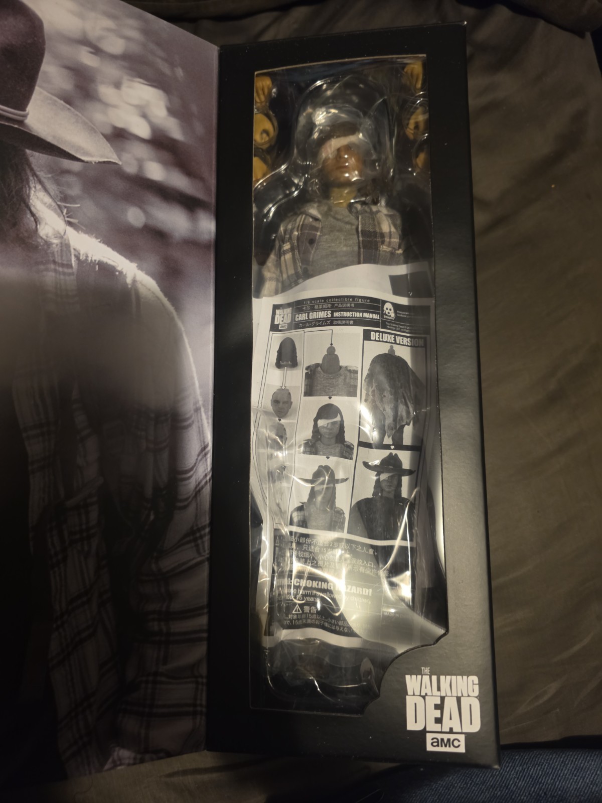 Threezero Carl Grimes the Walking Dead Collectible Figure 1/6 Scale Deluxe