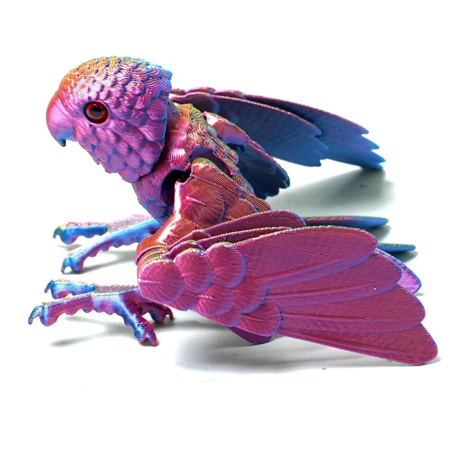 3D Printed Parrot Model,Articulated Animals figure,Fidget Toys Home Decor