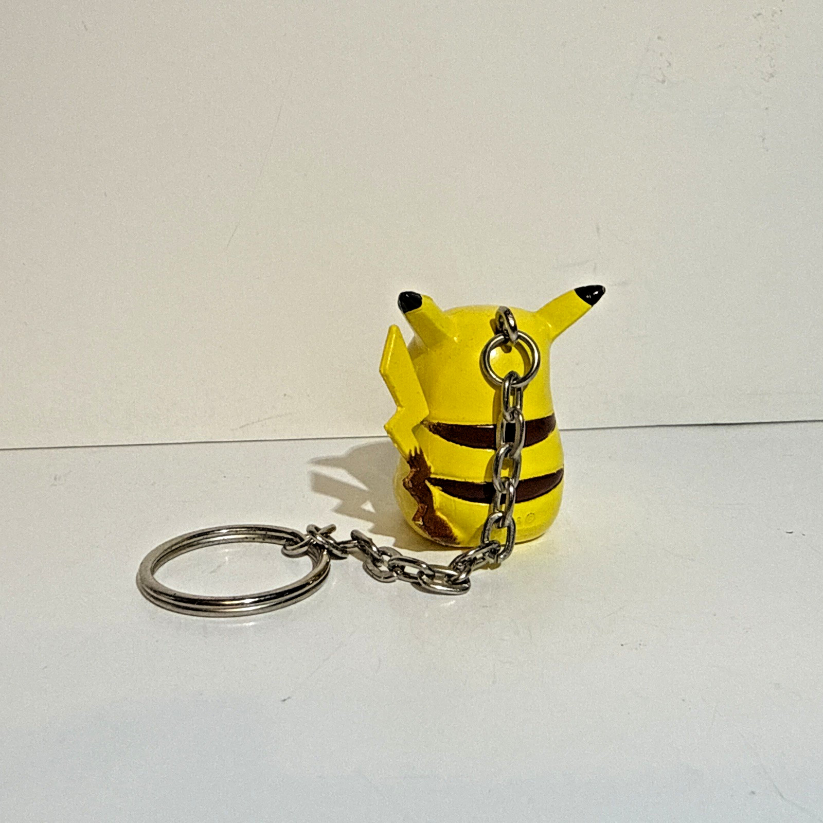 Pikachu (#025) 1999 Basic Fun BFI Pokémon Keychain Figure w/ Pokeball