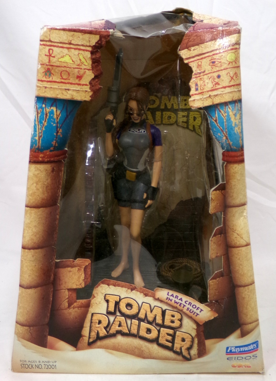 1998 Playmates Tomb Raider Lara Croft in Wet Suit 11&Prime; Figure Diorama New