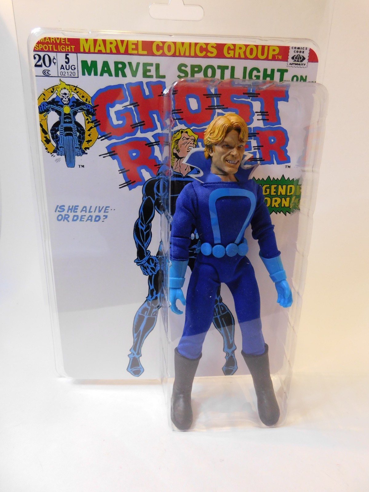 Mego 8&Prime; Action Figure Custom Marvel Comics Johnny Blaze Resealable