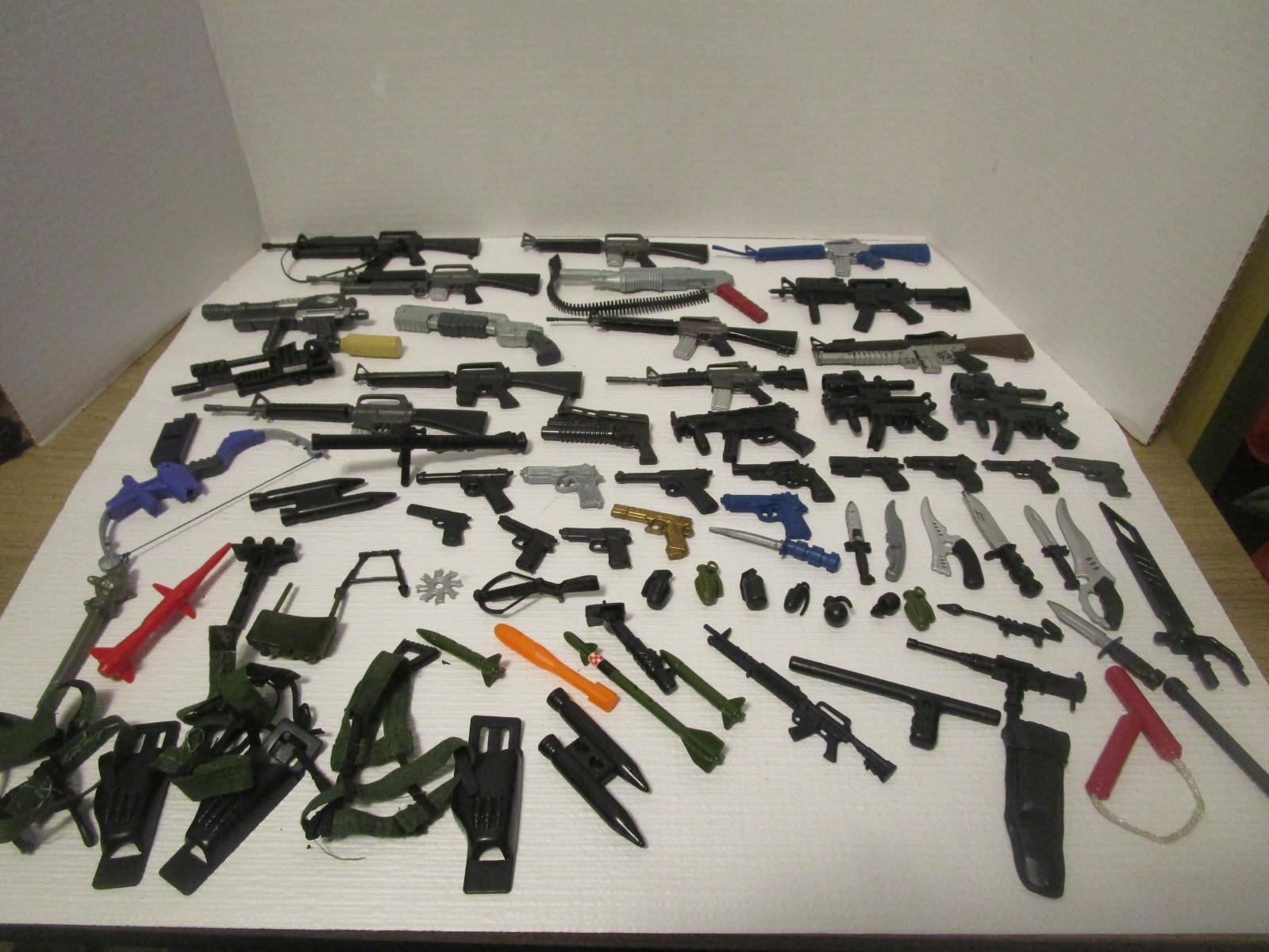 GI Joe 12&Prime; Weapons 1/6 Scale Guns Rifles Knives Grenades Bow 21st Century Lot