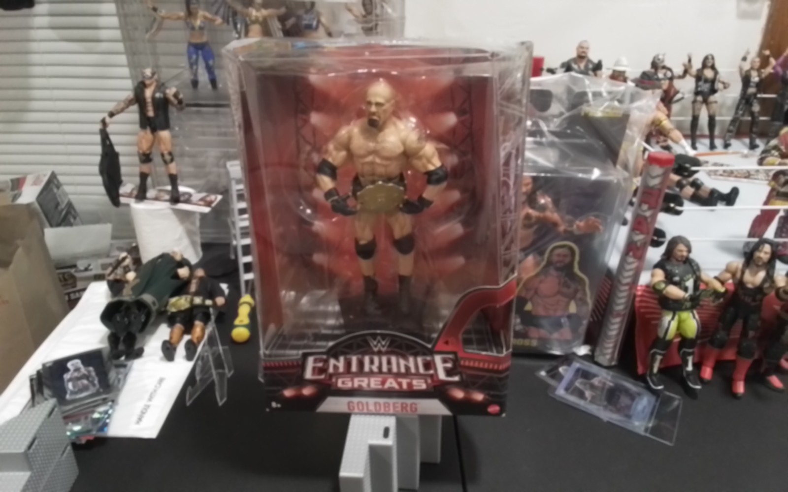 WWE Entrance Greats GOLDBERG 2018 Mattel Figure Mint Dead Batteries Box Wear