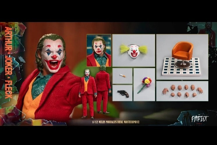 Patriot Studio 1/12 The Clown The Joker Arthur Fleck 6&Prime; Deluxe Action Figure