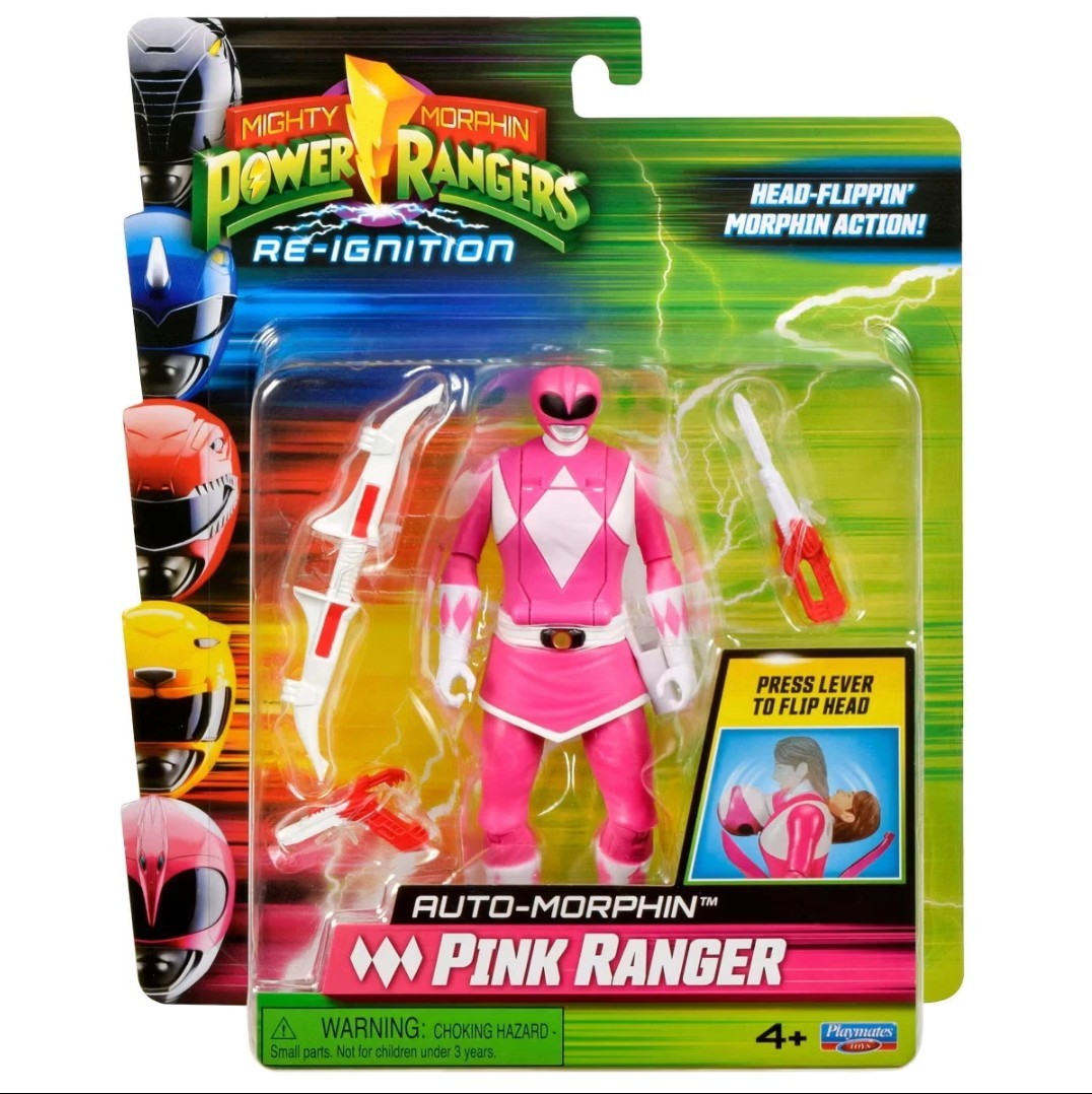 Power Rangers Re-Ignition Auto Mighty Morphin Head-Flippin&rsquo; Lot Set Playmates