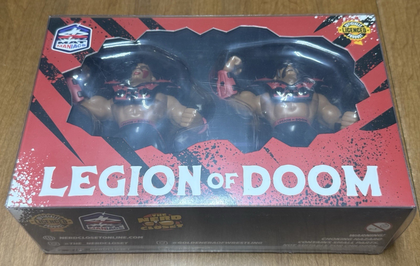 Mat Maniacs Legion Of Doom LOD WCW WWF WWE Brand New Wrestling Hasbro Retro