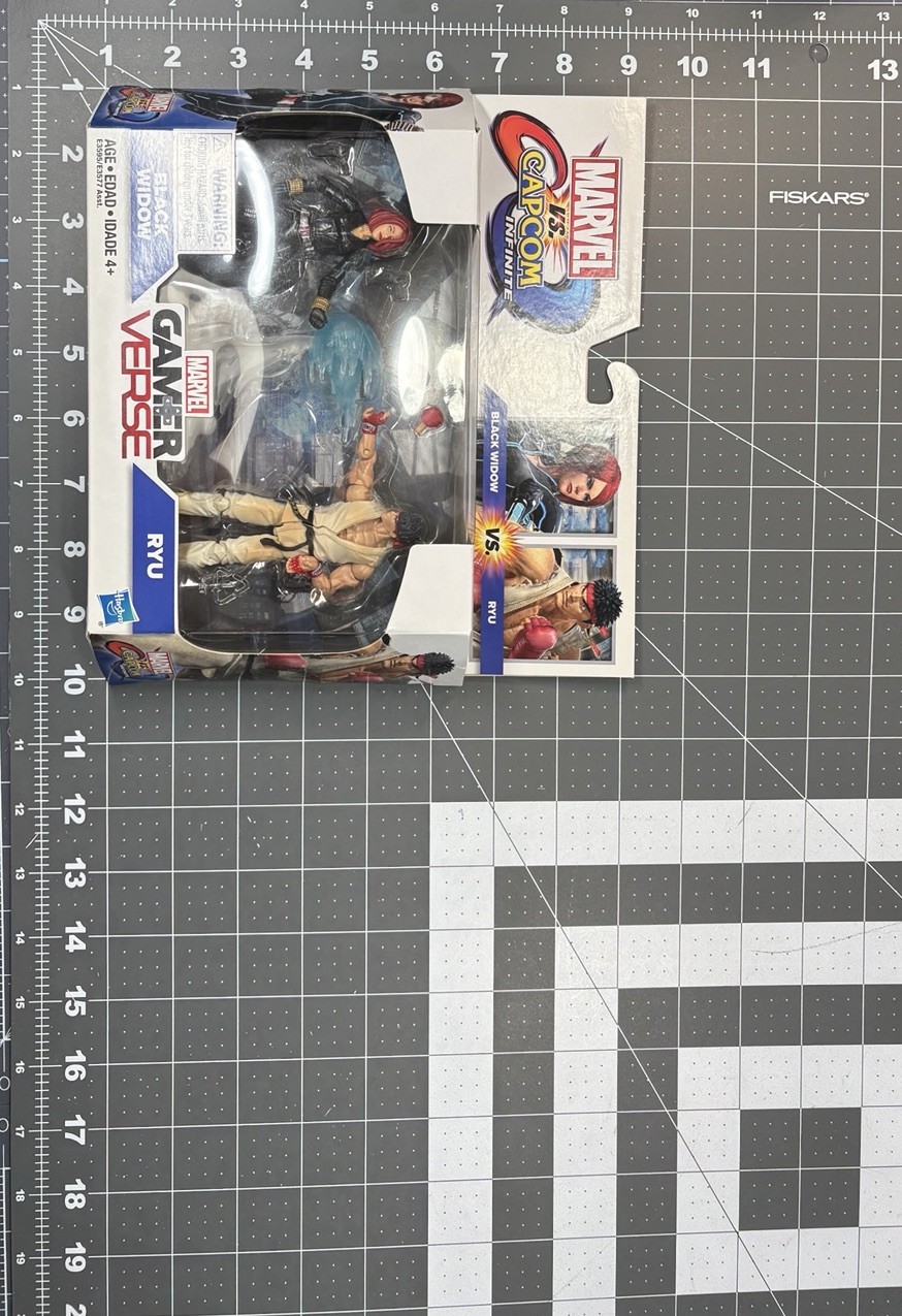 Marvel Vs Capcom Infinite Gamer Verse Black Widow Ryu Figure Set Hasbro 2018 NEW