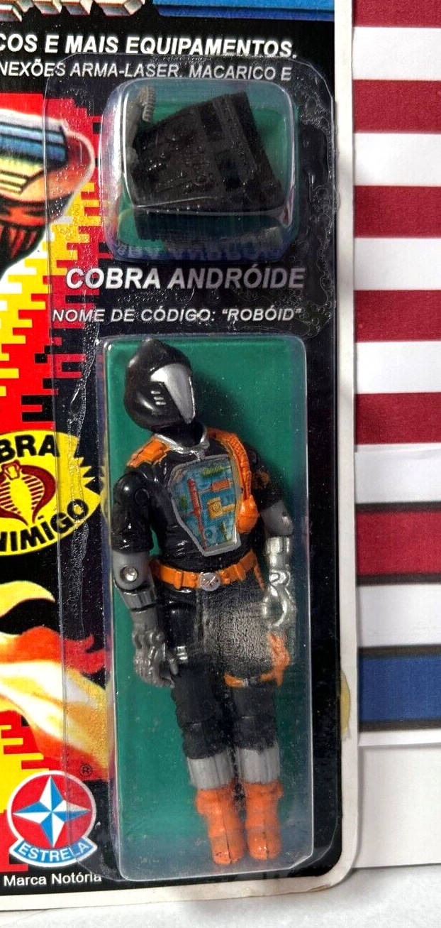 GI Joe Estrela BATS / ANDROIDE ROBOID *ON REPRO CARD NOT MOC! Please Read Brazil