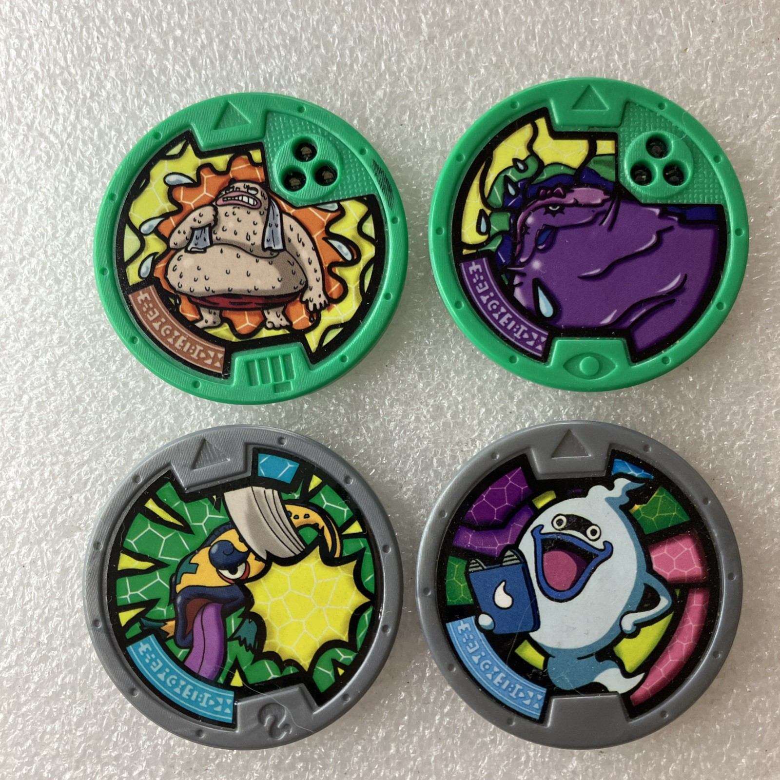 YoKai Yo-Kai Watch Medals Lot 4 Eng Ver Swelton Fishpicable Dismarelda Whisper