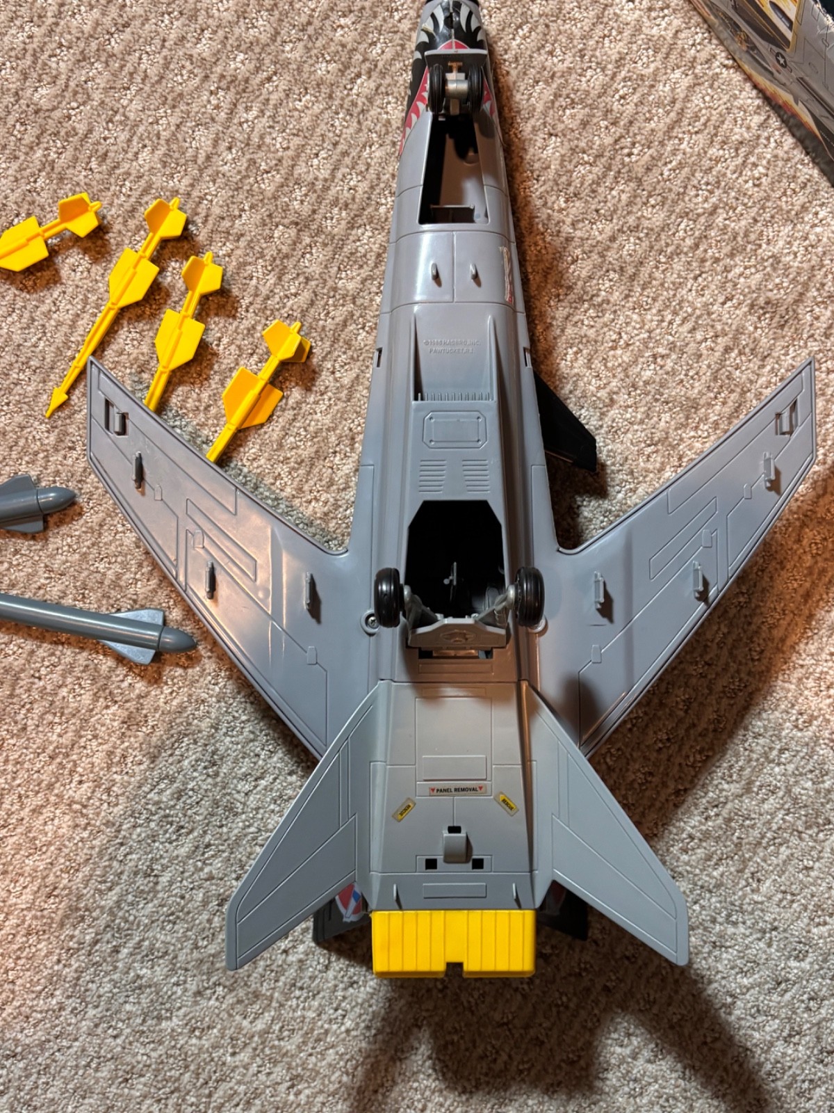 1986 GI Joe Conquest X-30 COMPLETE with pilot Slip-Stream, Box and filecard