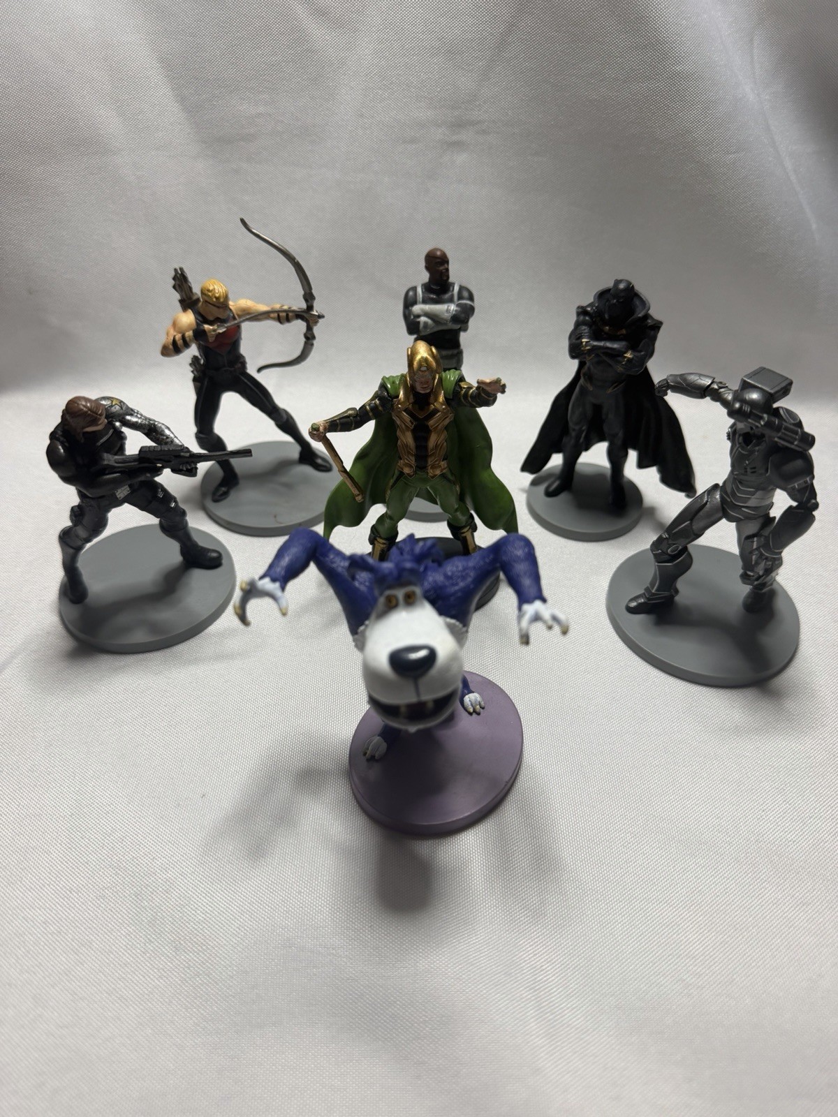 Lot Of 7 PVC Made In Vietnam Figures Disney/Marvel