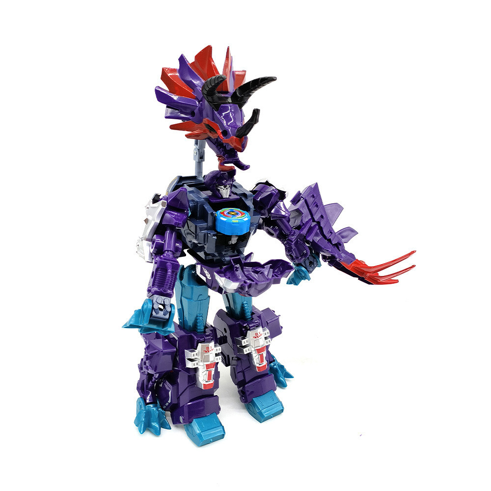 Mecha Dinosaurs Transform Robot Spinning Gyroscope Toys Boys T-Rex Action Figure
