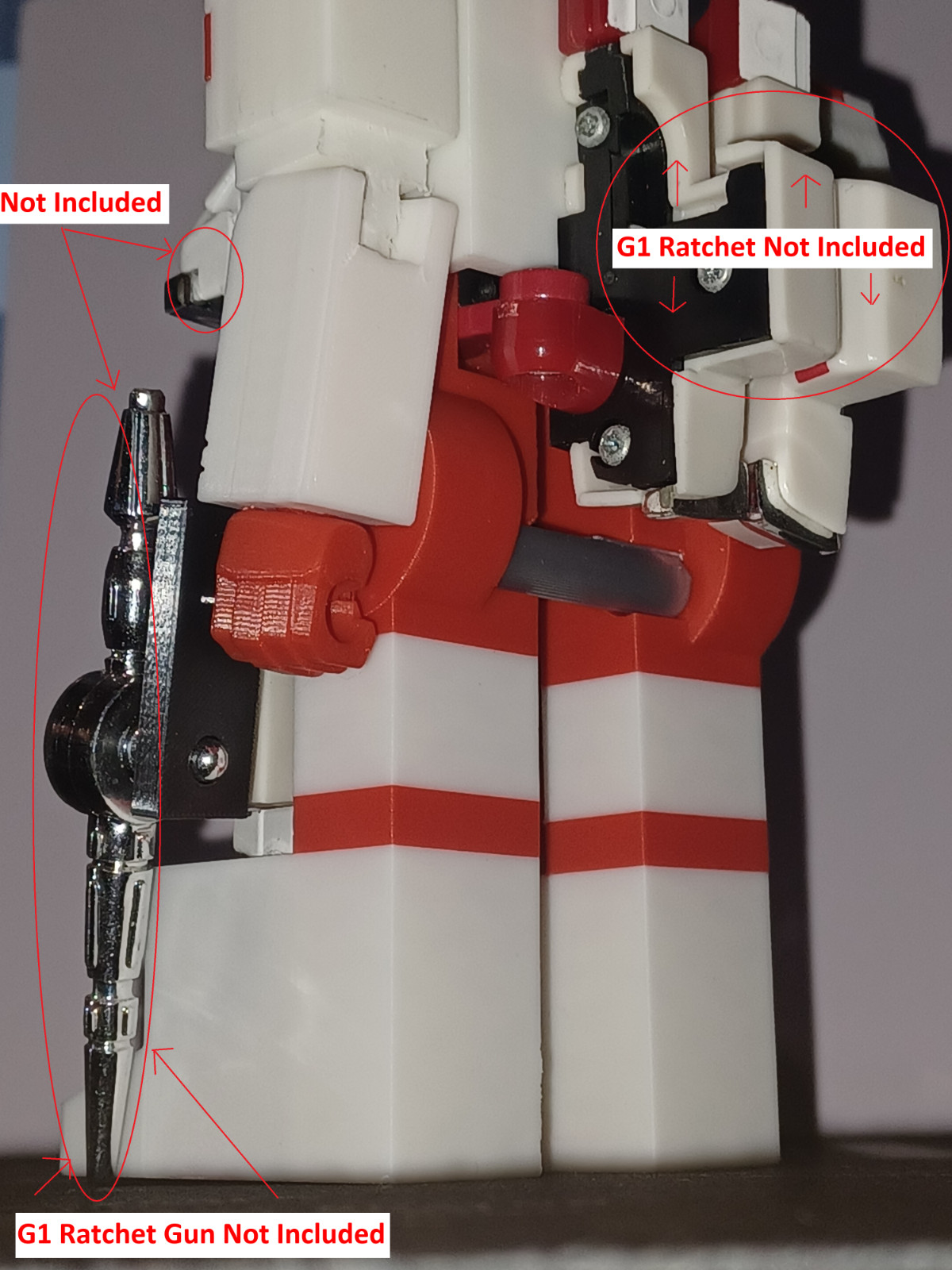 Transformers G1 Ratchet 3D Printed Upgrade Parts Only G1 Ratchet IS NOT INCLUDED