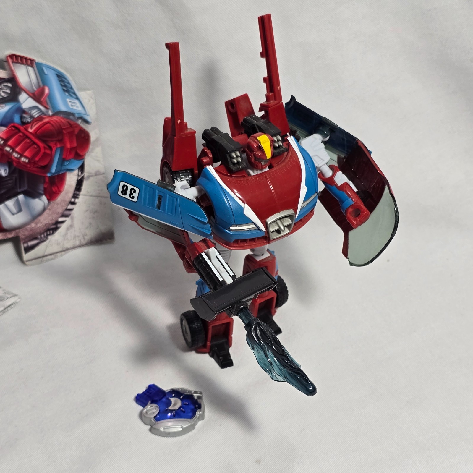Transformers Cybertron 2005 – Deluxe Class SMOKESCREEN – Complete w/ Cardback!!!