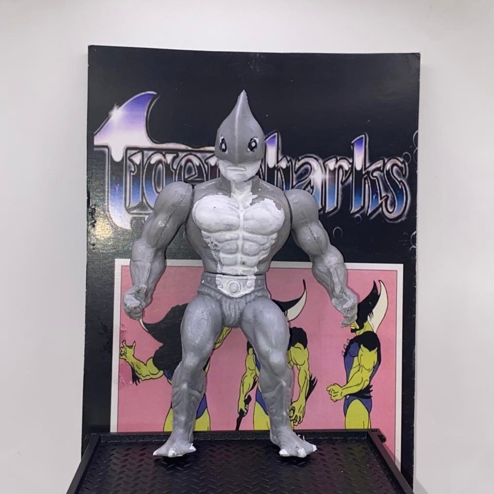 RARE TIGERSHARKS Art Toy Custom Mexican Designer Figure Guerreros Multiverso