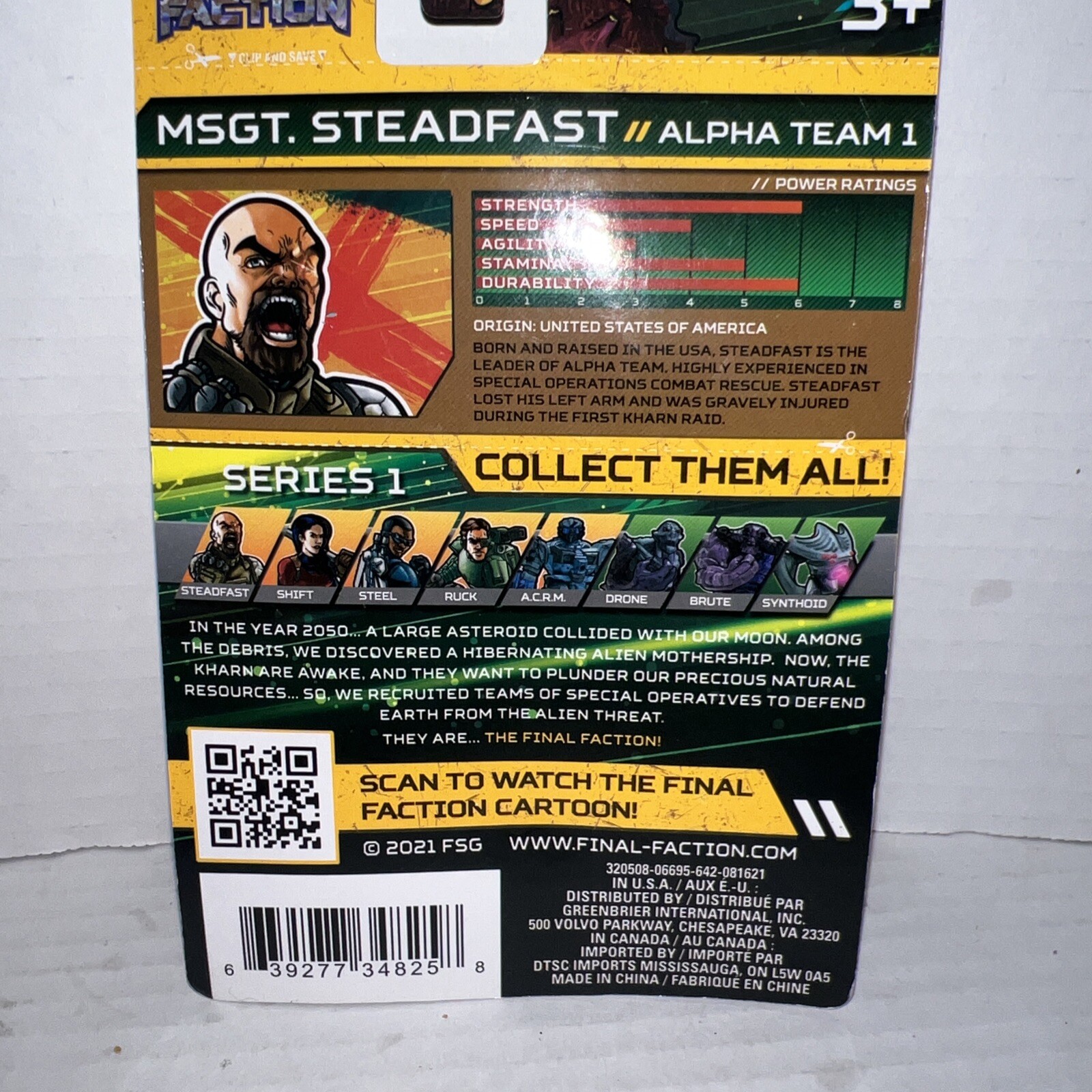 Final Faction Sergeant Steadfast Alpha Team 1 Action Figure