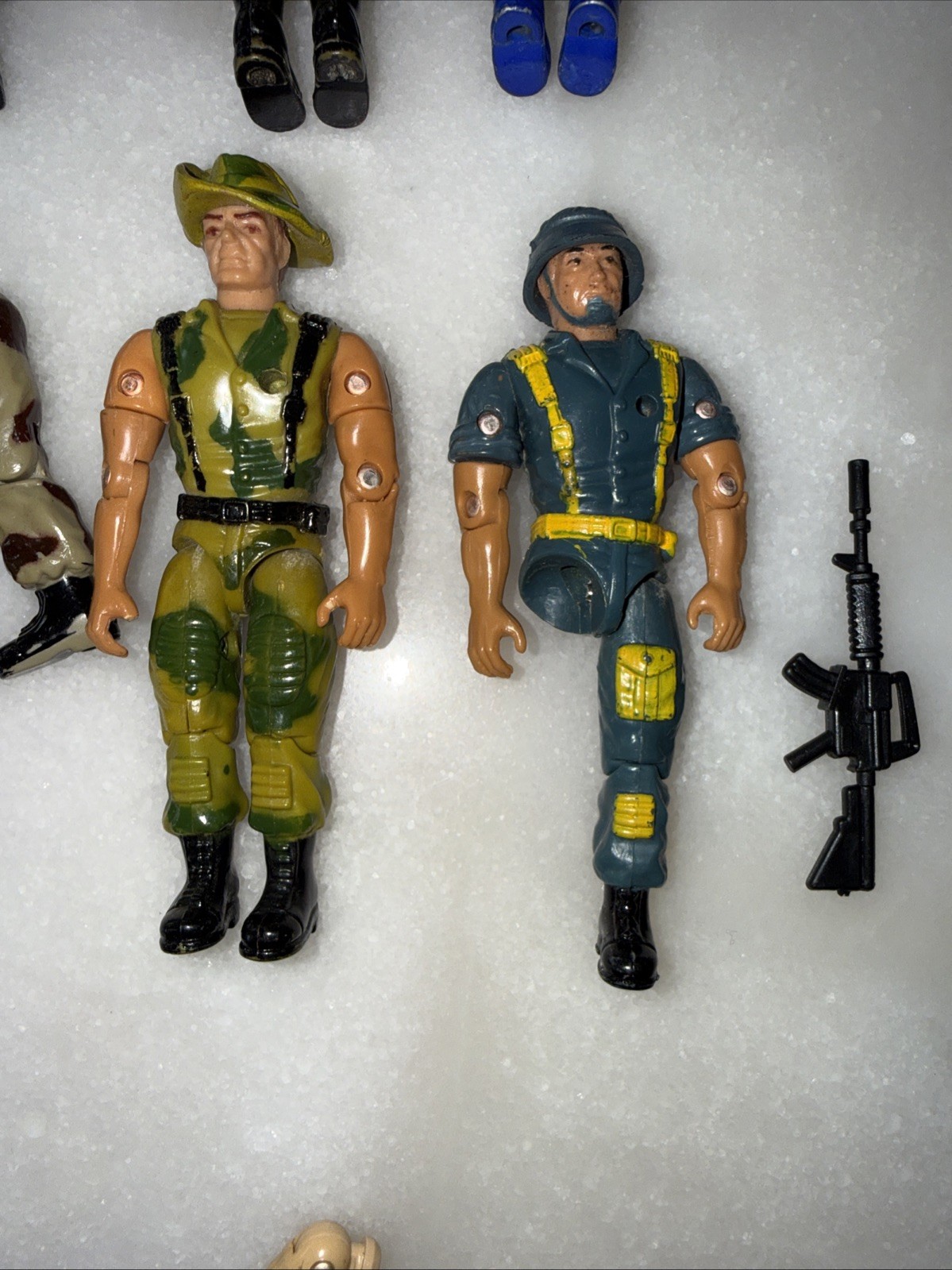 Liquid/ Aqua Fighter LOT VINTAGE REMCO FIGURES PARTS AMERICAN DEFENSE 1980S