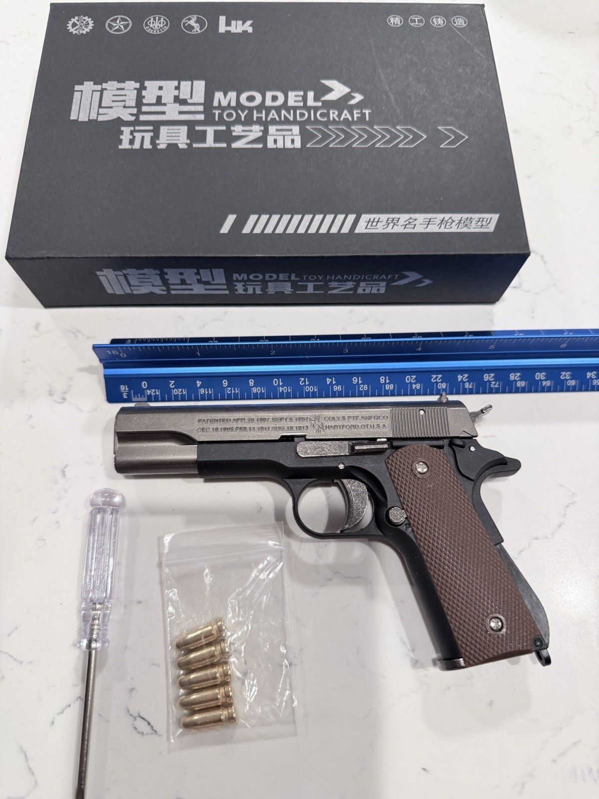 1:2 scale Metal Army Gen 2 Colt 1911 Shell Eject Toy Mini Guns GMB hybrid sexy