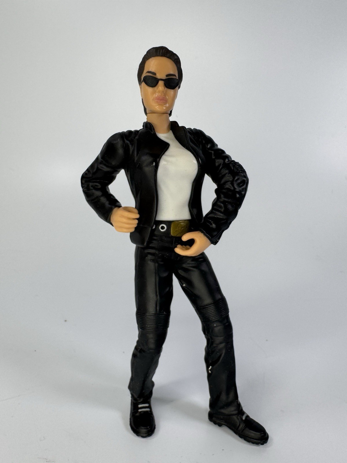 Tomb Raider Lara Croft In Motorcycle Gear Action Figure Only ~ Angelina Jolie