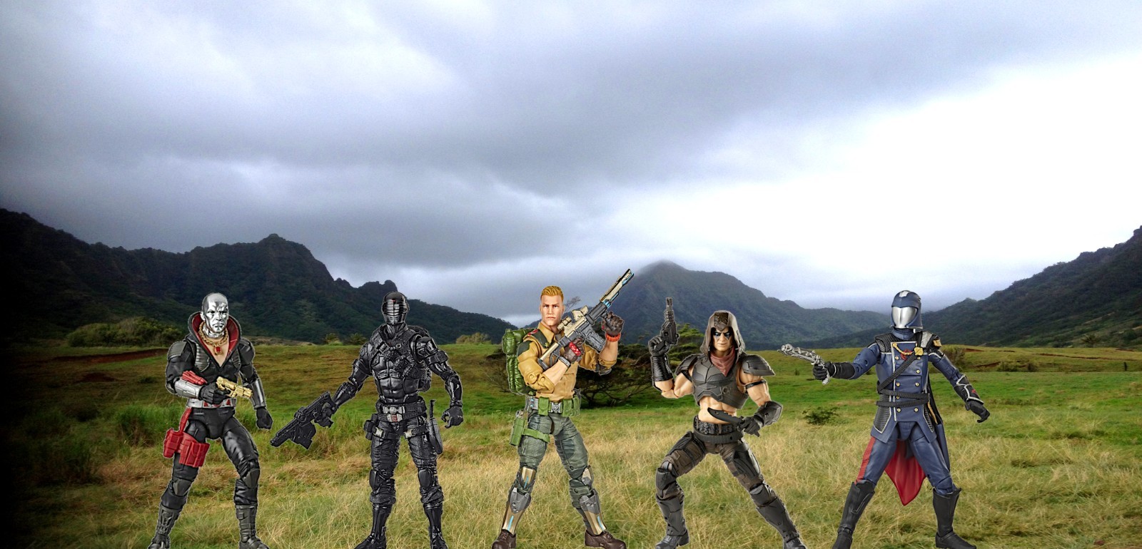 Mountain Landscape Action Figure Diorama Backdrop For Dinosaurs, GI Joe Toys #4